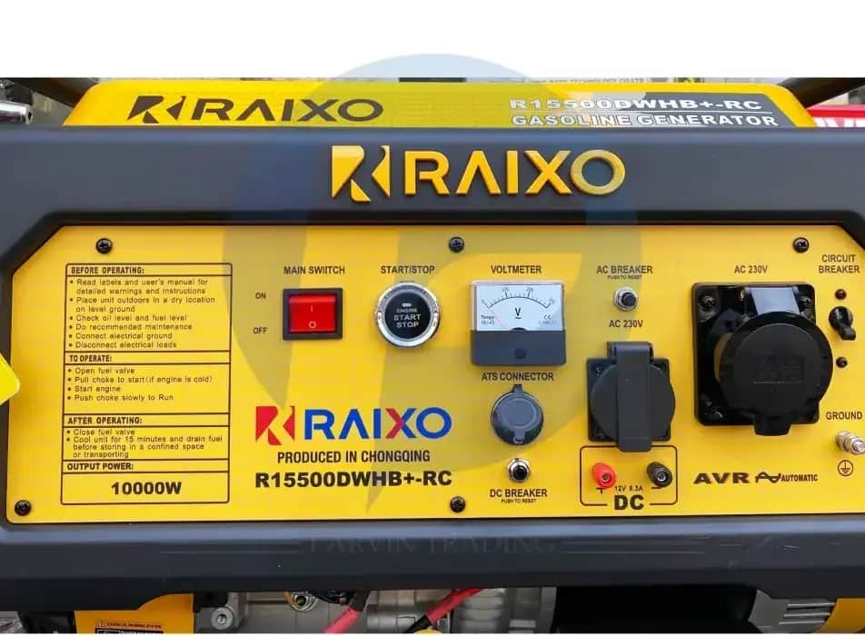 موتور برق ۱۰ کیلووات ریموت استارت راکسیو مدل R15500DWHB±RC - تصویر 3