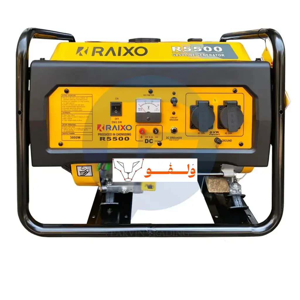 موتور برق 3 کیلووات  بنزینی هندلی تکفاز  راکسیو مدل R5500