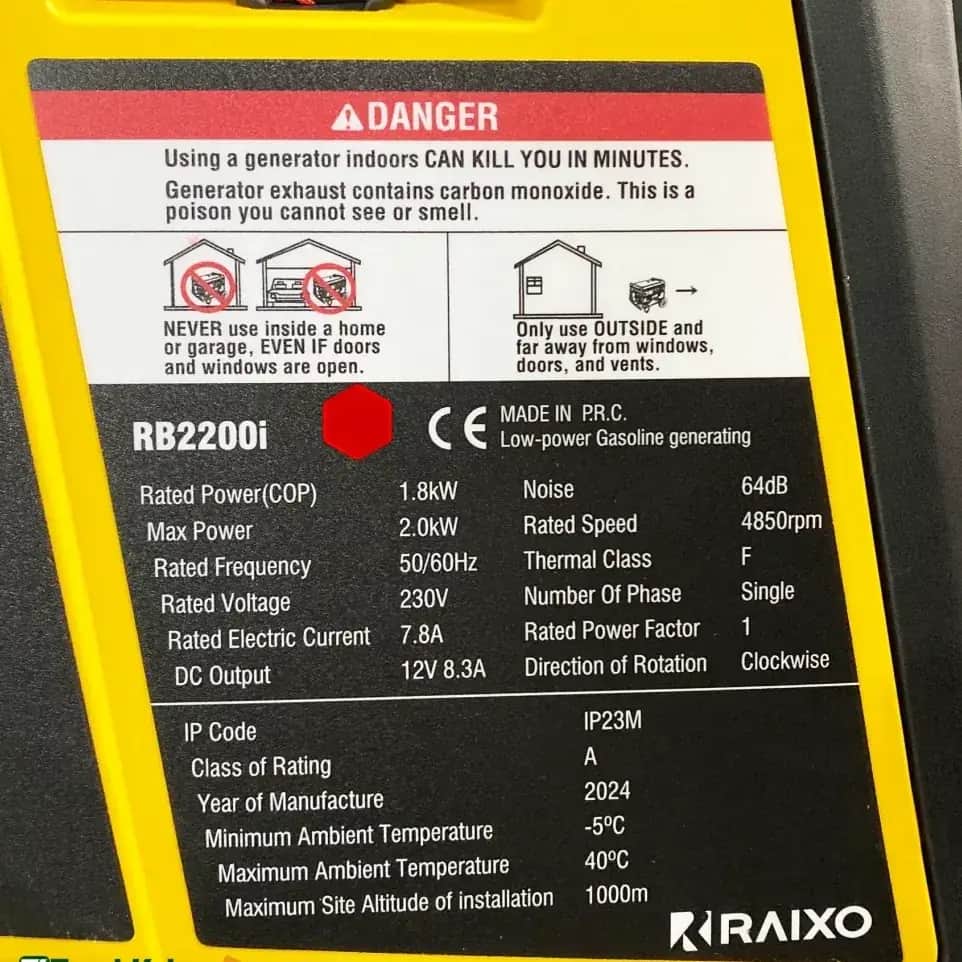 موتور برق 2 کیلو وات سایلنت هندلی راکسیو مدل RB2200i - تصویر 3