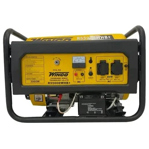 موتور برق 3 کیلووات بنزینی تک فاز هندلی وینکو مدل R5500