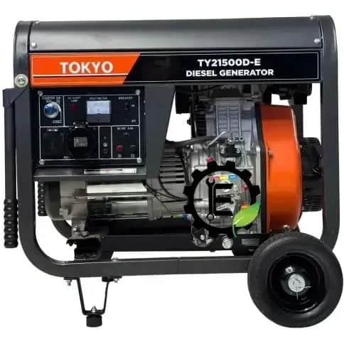 موتور برق ۸ کیلووات دیزلی تک فاز استارتی توکیو مدل TY21500D
